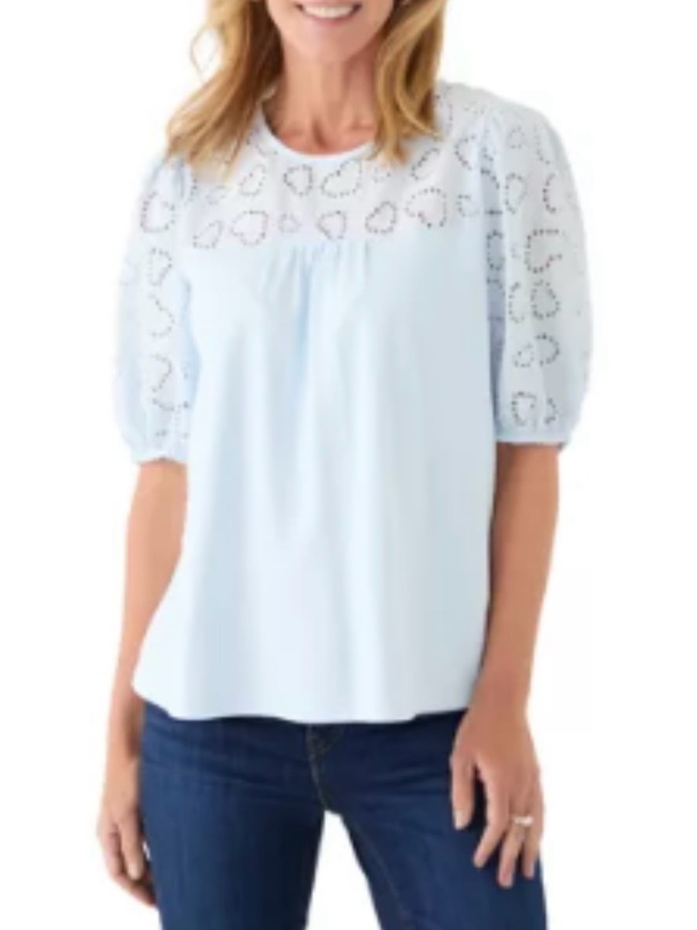 Crown and Ivy Blue Fashion Top
